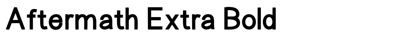 Aftermath Extra Bold